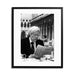 Andy Warhol in Venice Framed Print - Black