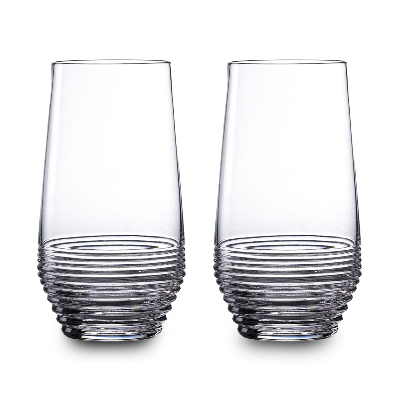 Georgio Romanian Crystal Hi Ball Glasses, Set of 4 - Drinkware