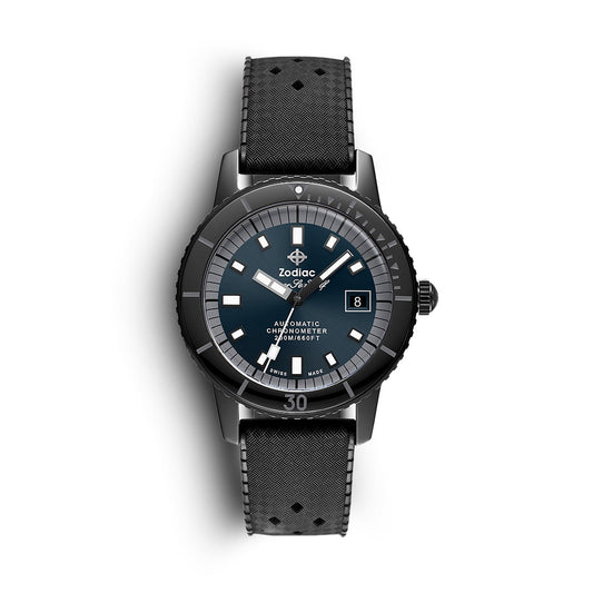 Zodiac Super Sea Wolf Ceramic Black Watch