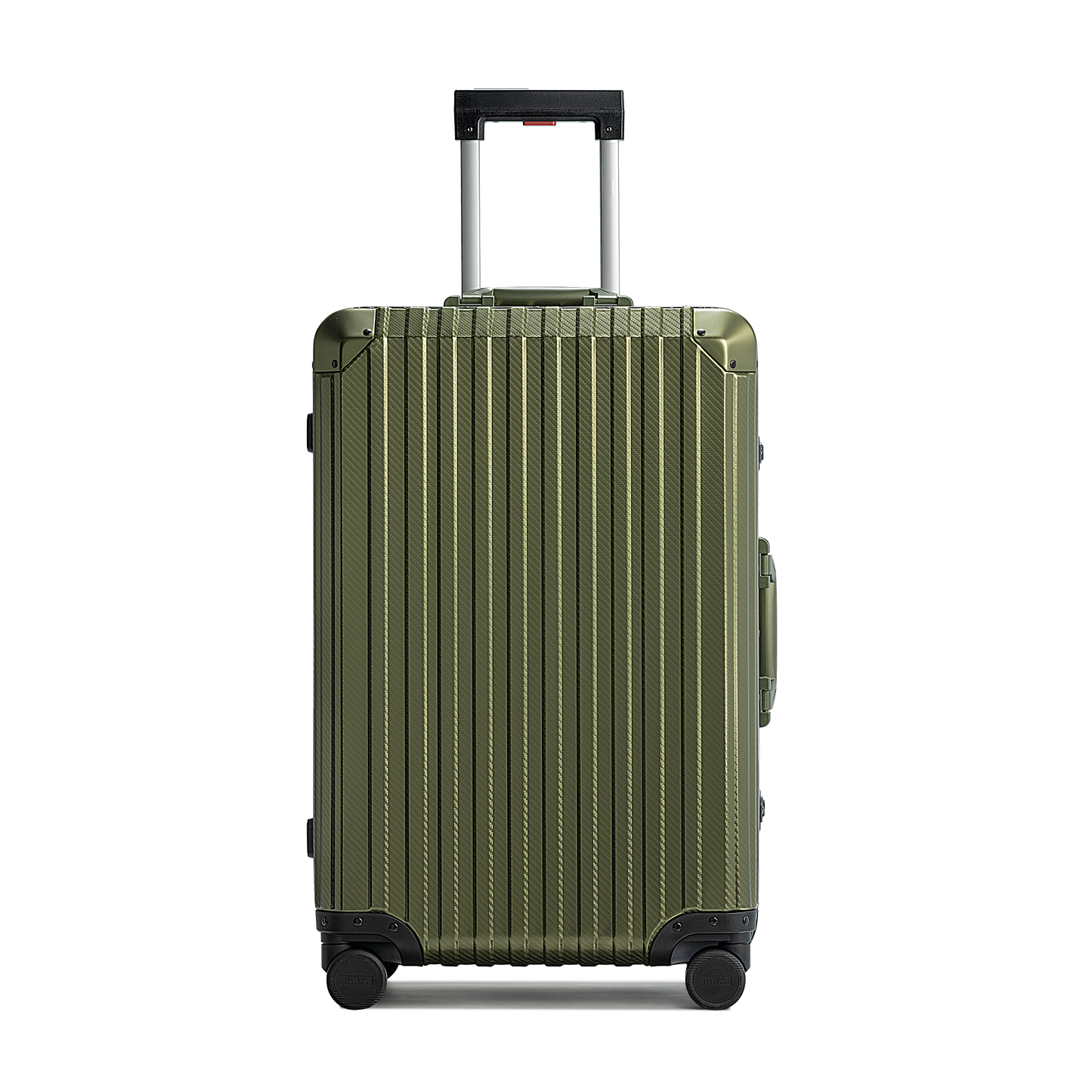 TREVA Aluminum Army Green Suitcase Medium
