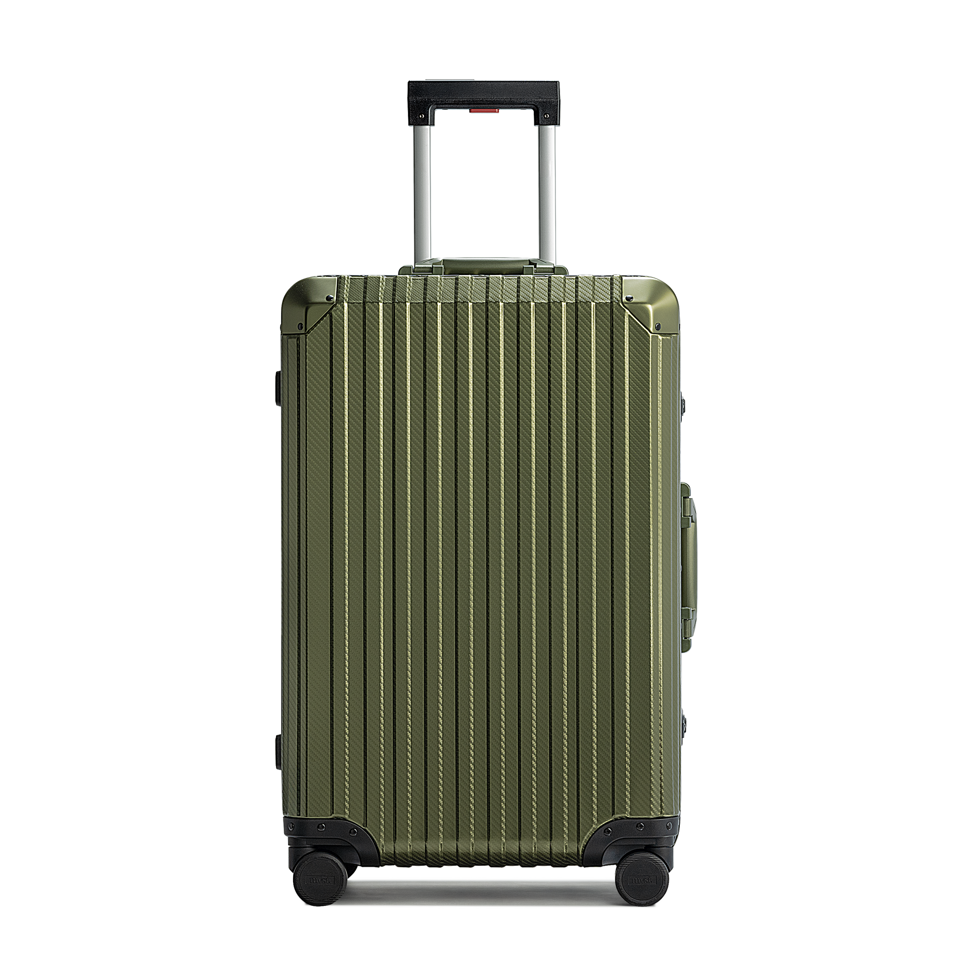 TREVA Aluminum Army Green Suitcase Medium