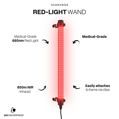 SaunaBox SmartSteam Pro With Red-Light Therapy
