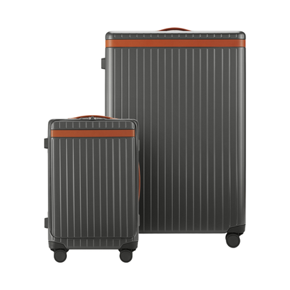 The Luggage Set Carry-on-X Large-Check-in Grey Cognac