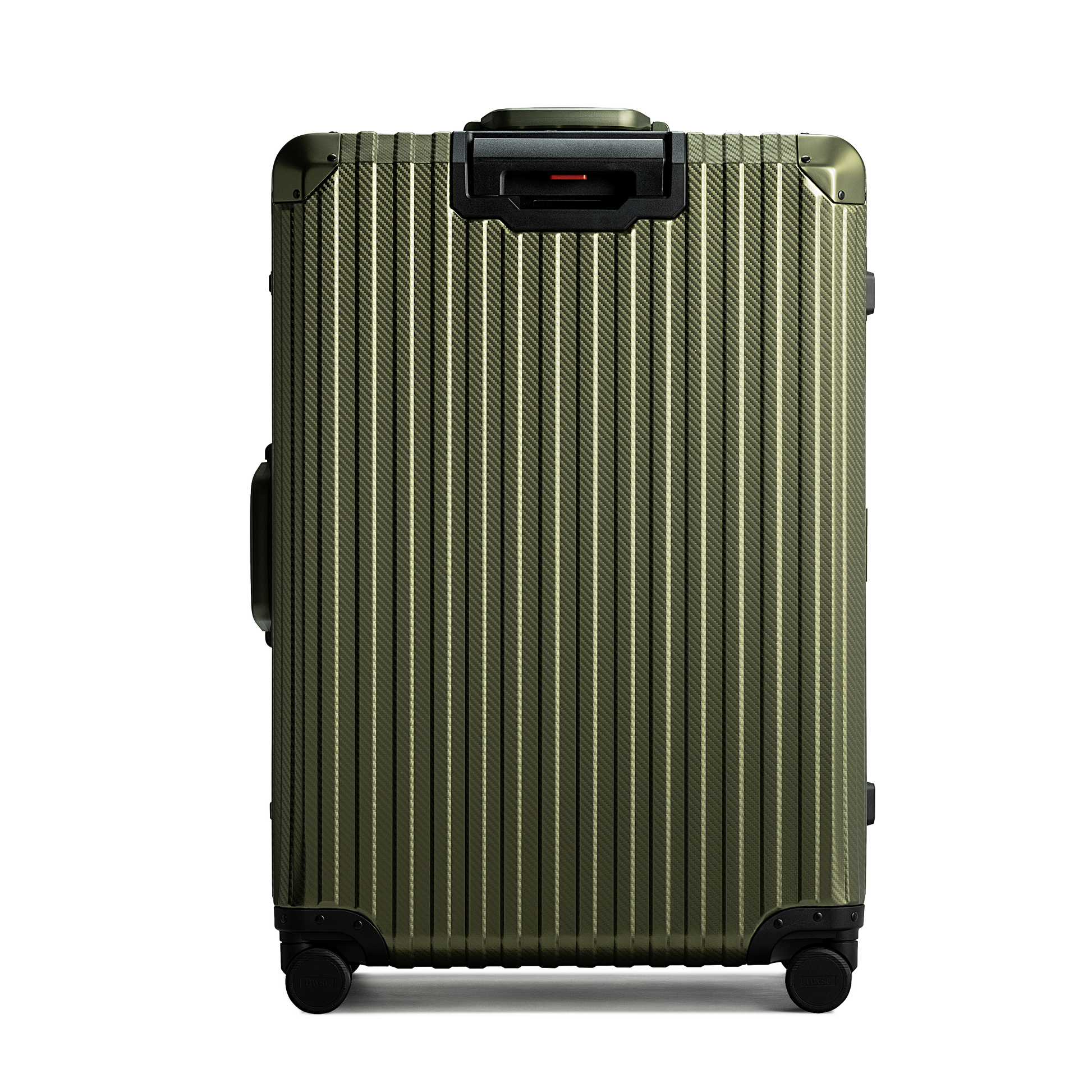 TREVA Aluminum Army Green Suitcase
