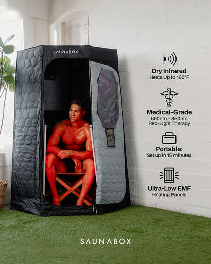 SaunaBox Pulse PRO Infrared Sauna with Red-light Therapy
