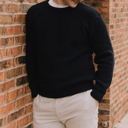 American Trench Shaker Stitch Sweater