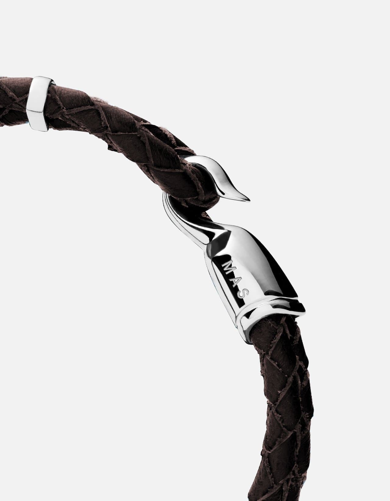 Single Trice Bracelet, Sterling Silver / Black Brown Monogram: Yes