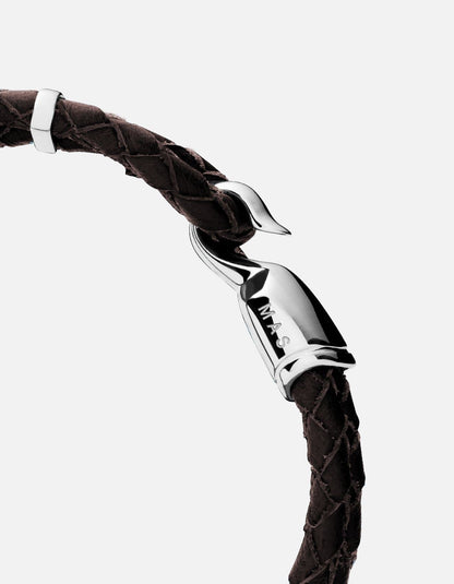 Single Trice Bracelet, Sterling Silver / Black Brown Monogram: Yes
