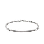 Miansai 3mm ID Chain Bracelet, Matte Sterling Silver - Matte Silver