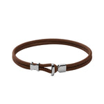 Miansai Orson Loop Leather Bracelet - Vintage Cognac