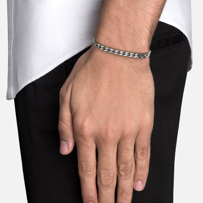 Miansai Sterling Silver 4mm Cuban Chain Bracelet
