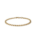 Miansai 4mm Cuban Curb Chain Bracelet, Gold Vermeil - Polished Gold