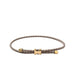 Miansai Orson Pull Bungee Rope Bracelet, Gold Vermeil / Black - Cream/Black