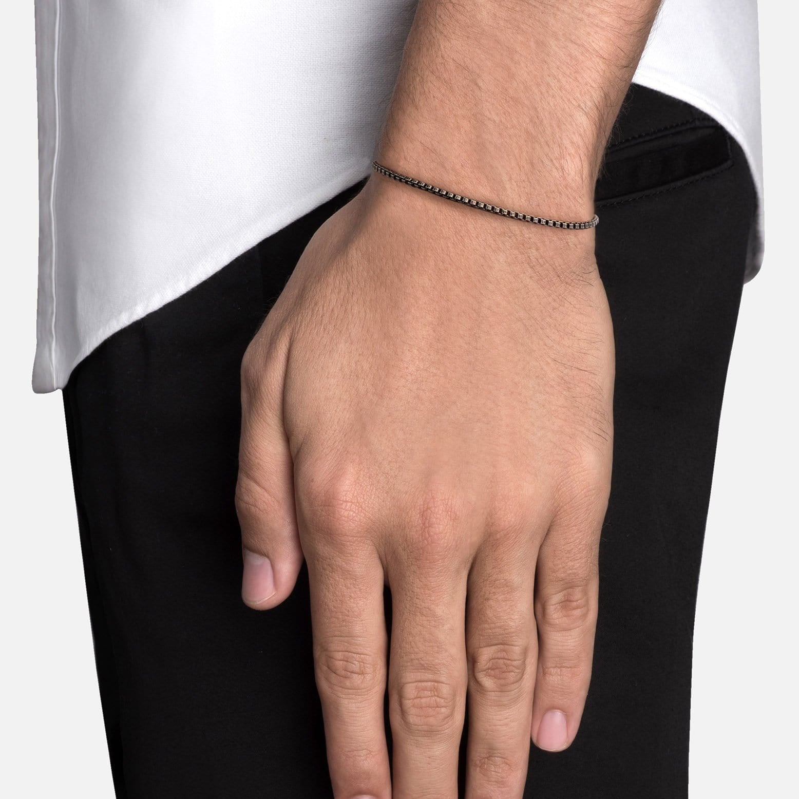 Miansai Sterling Silver 2mm Venetian Chain Bracelet II | Uncrate