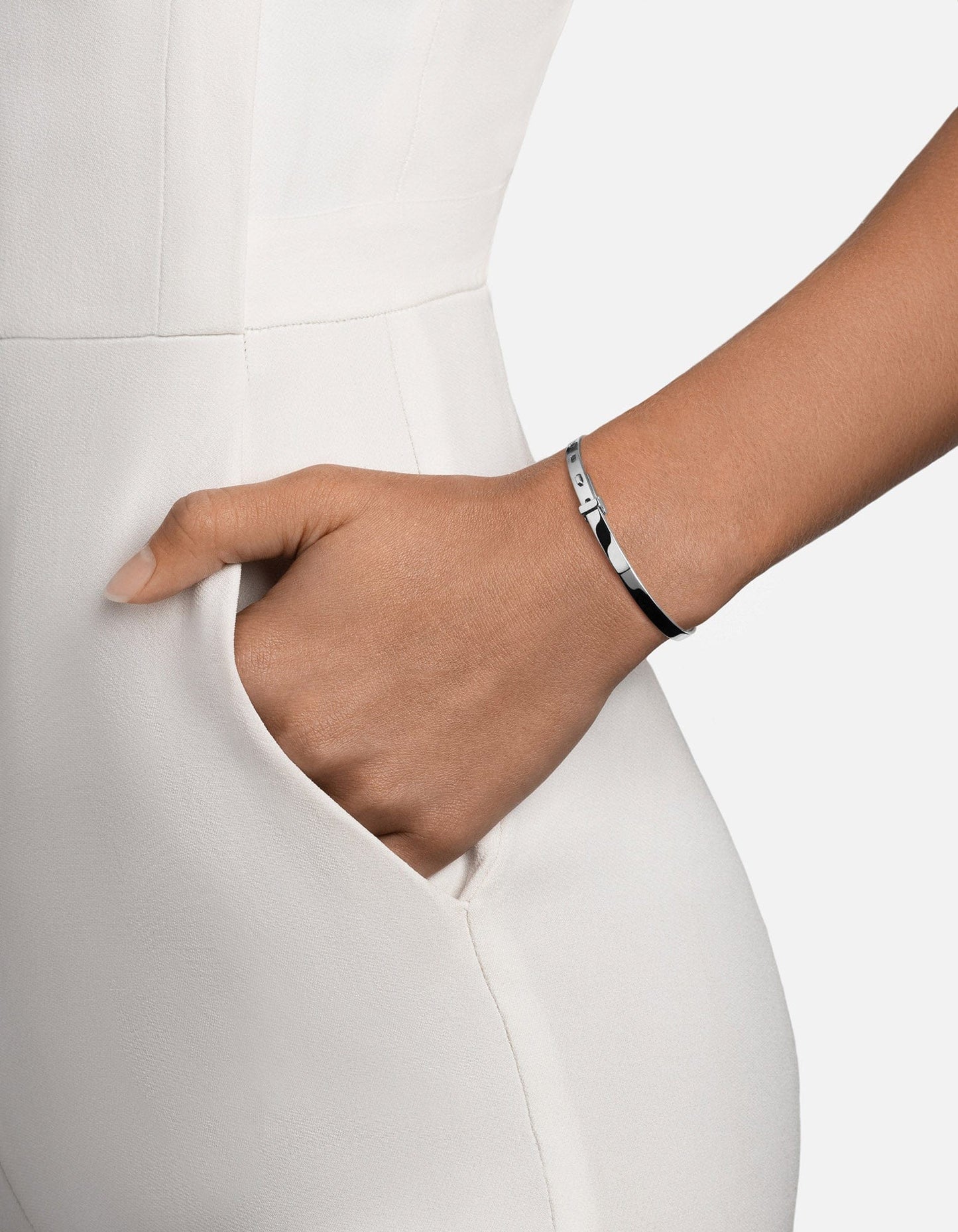 Tailor Cuff Bracelet, Sterling Silver