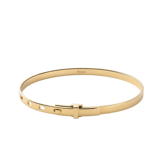 Tailor Cuff Bracelet, Gold Vermeil Polished Gold