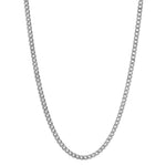 Miansai 4mm Cuban Curb Chain Necklace, Sterling Silver - Polished Silver