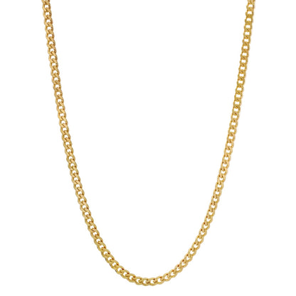 Miansai 4mm Cuban Curb Chain Necklace, Gold Vermeil Polished Gold 22 in.