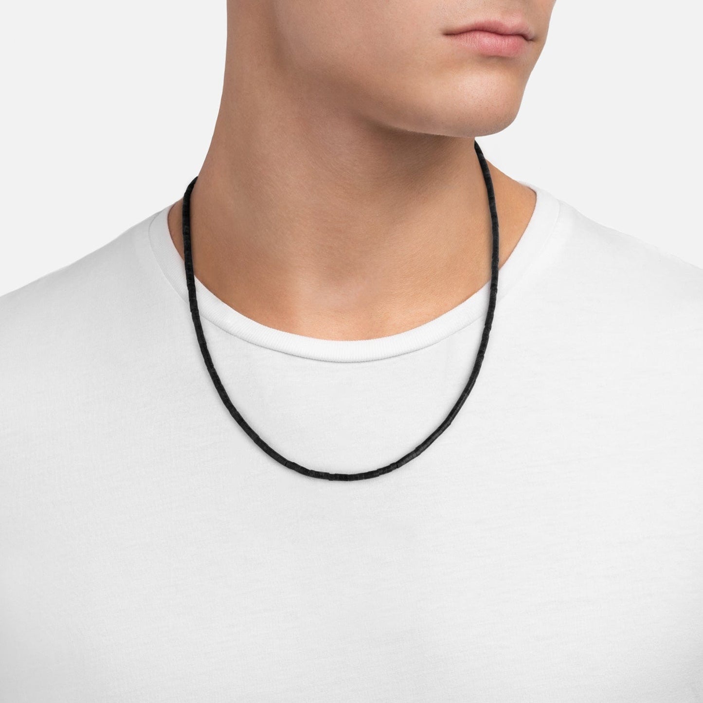 Miansai Zane Onyx Necklace, Sterling Silver