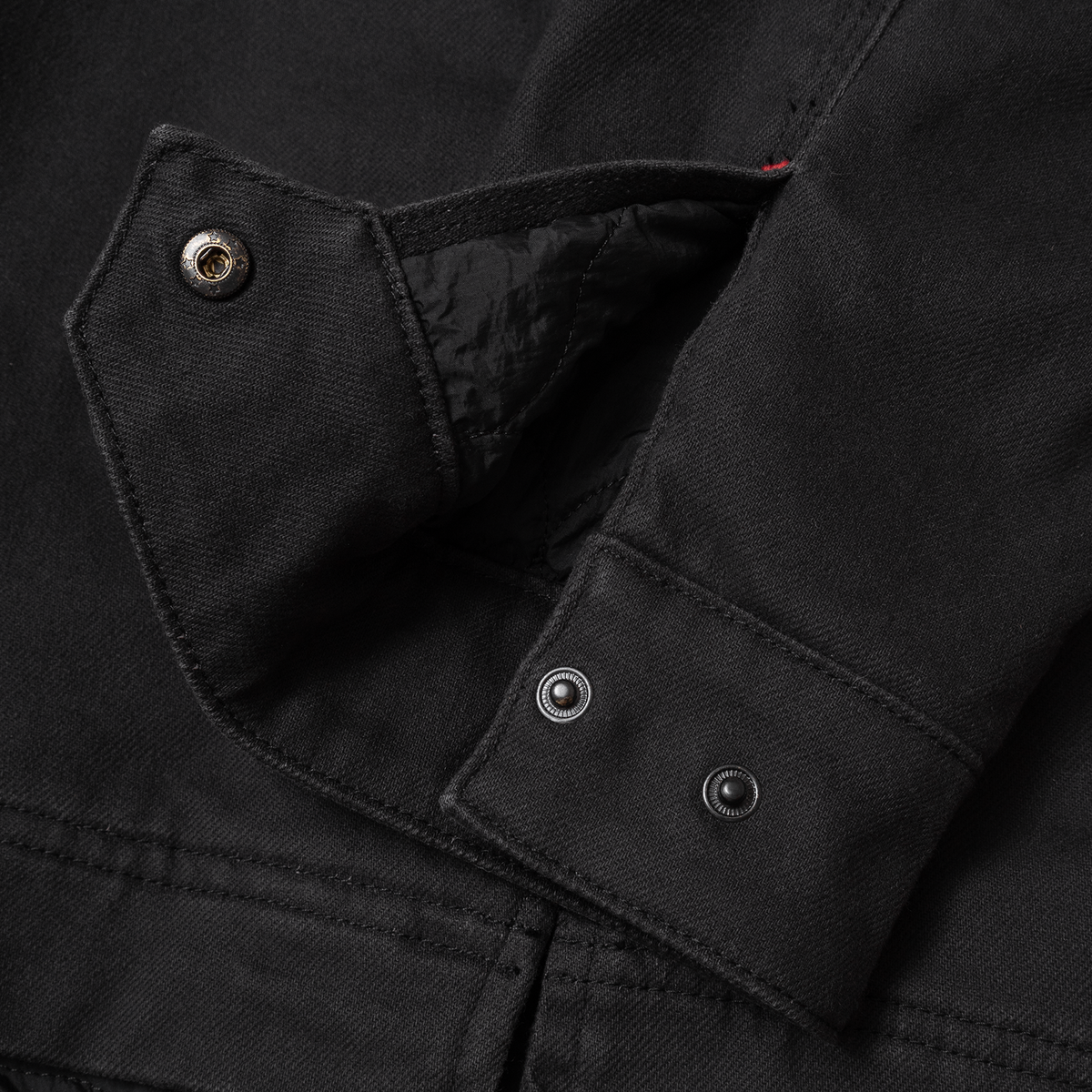 A1 Jacket in Steel Twill & Quilted Nylon