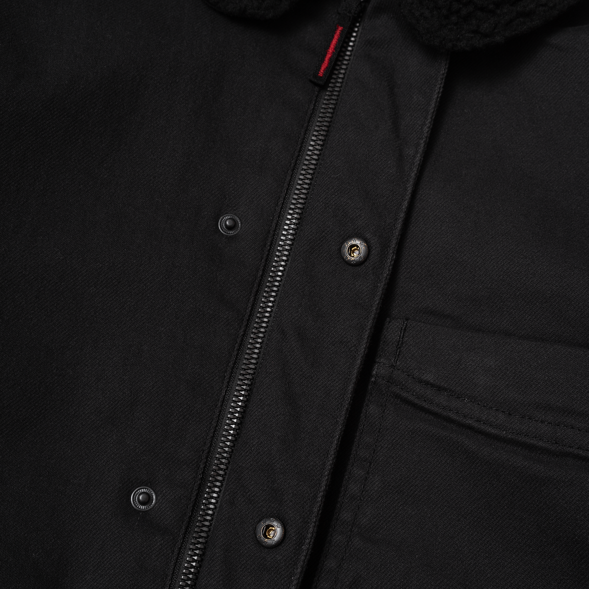 A1 Jacket in Steel Twill & Quilted Nylon