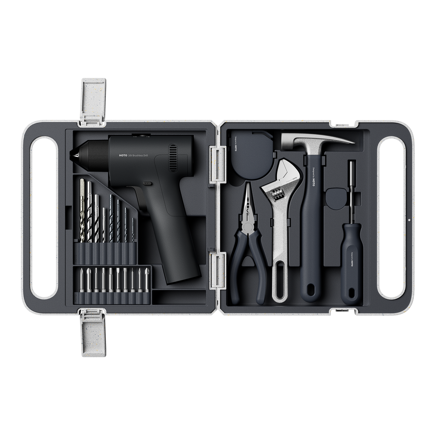 HOTO 16V Brushless Drill Tool Kit