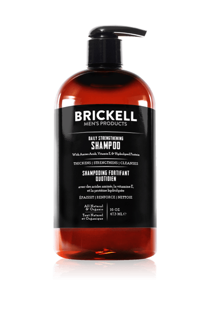 Brickell Daily Strengthening Shampoo 16 oz w pump [859009005673]