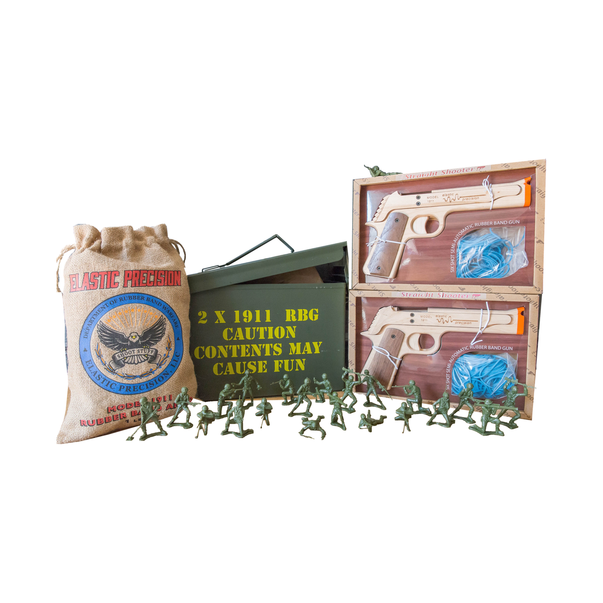 1911 Rubber Band Gun Gift Set