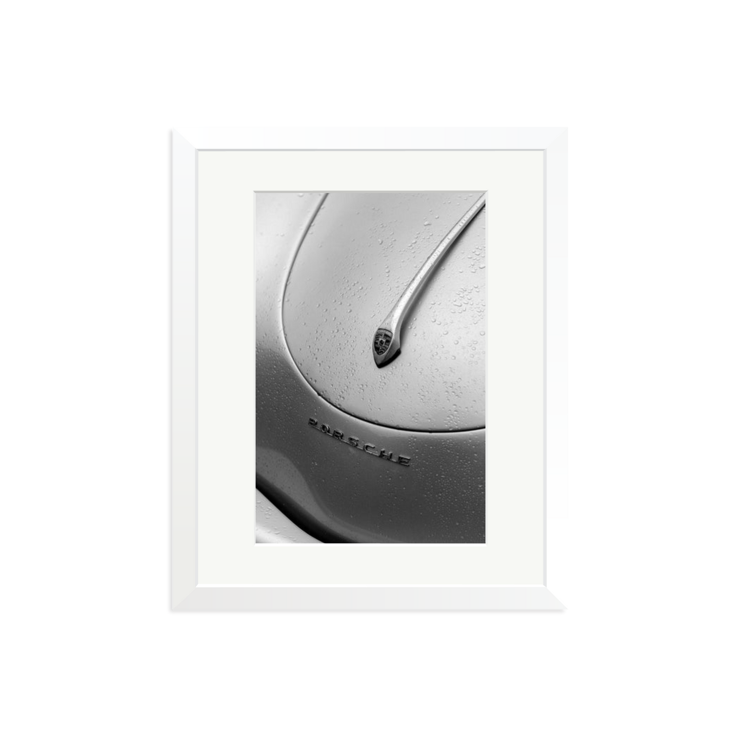 1958 Porsche 356 Speedster Framed Print White Medium