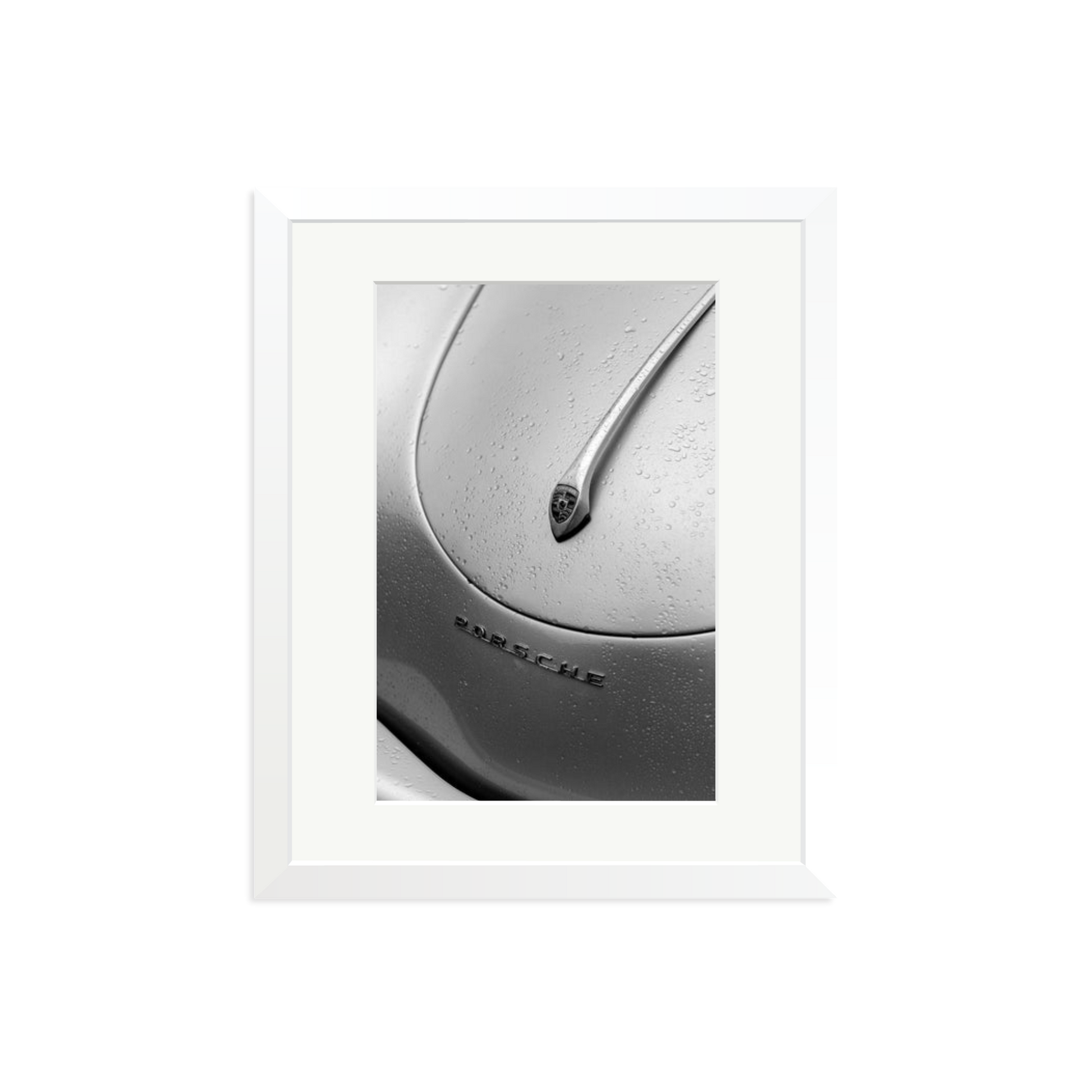 1958 Porsche 356 Speedster Framed Print White Medium