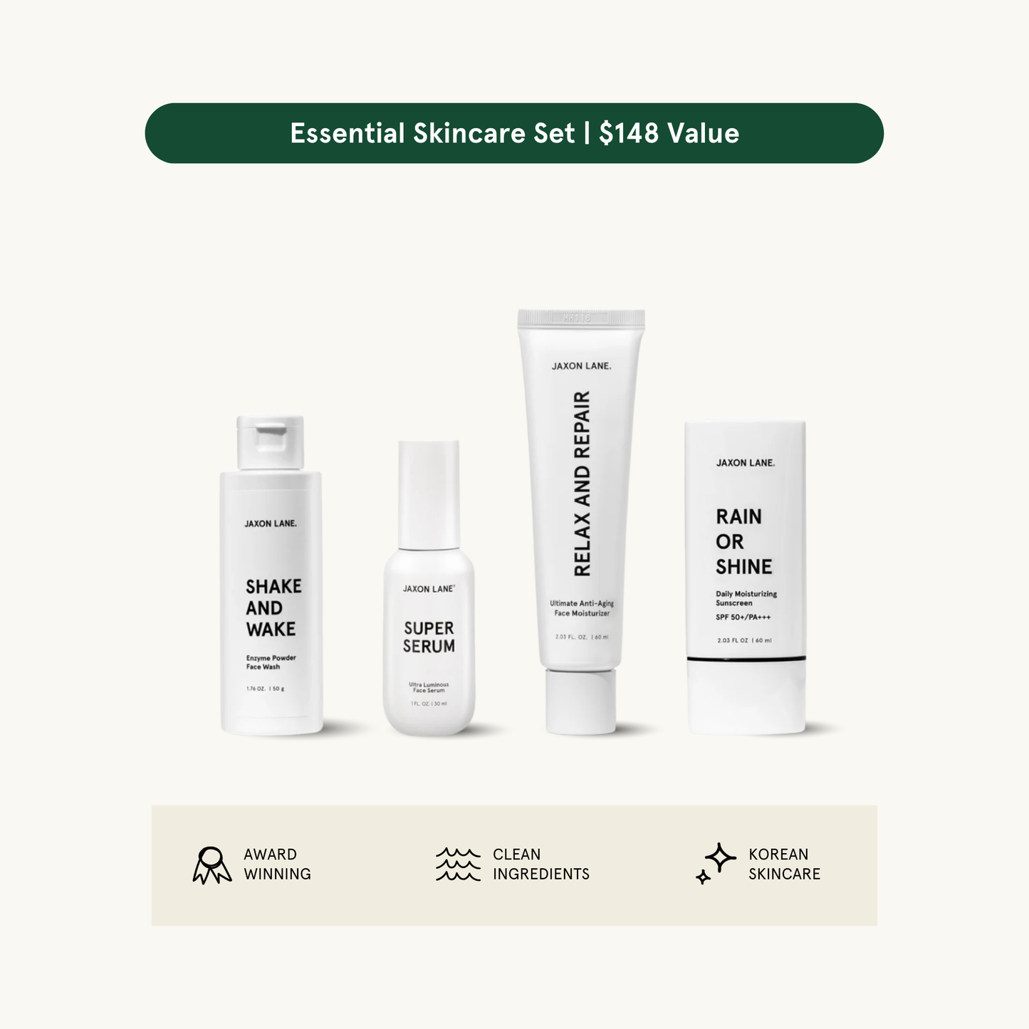 Jaxon Lane Daily Routine Skincare Set