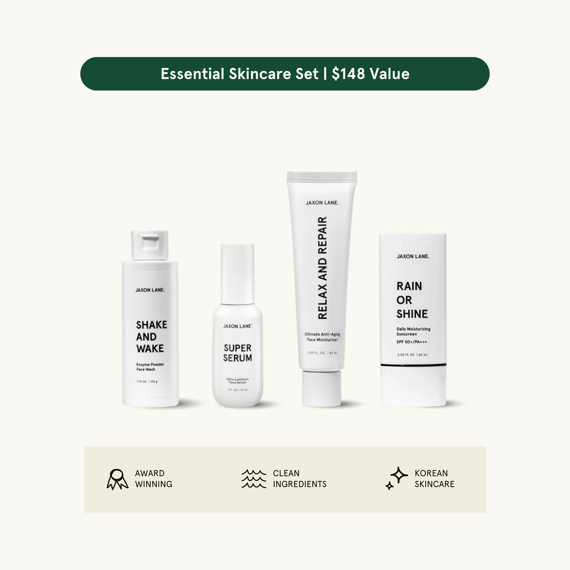 Jaxon Lane Daily Routine Skincare Set