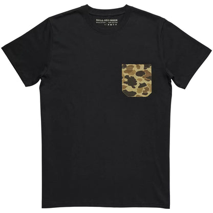 Pocket Tee Black Original Camo