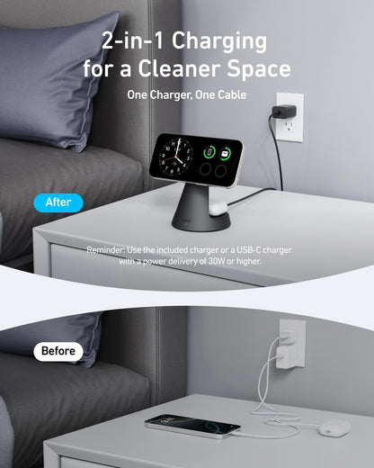 Anker MagGo Wireless Charger with USB-C Cable