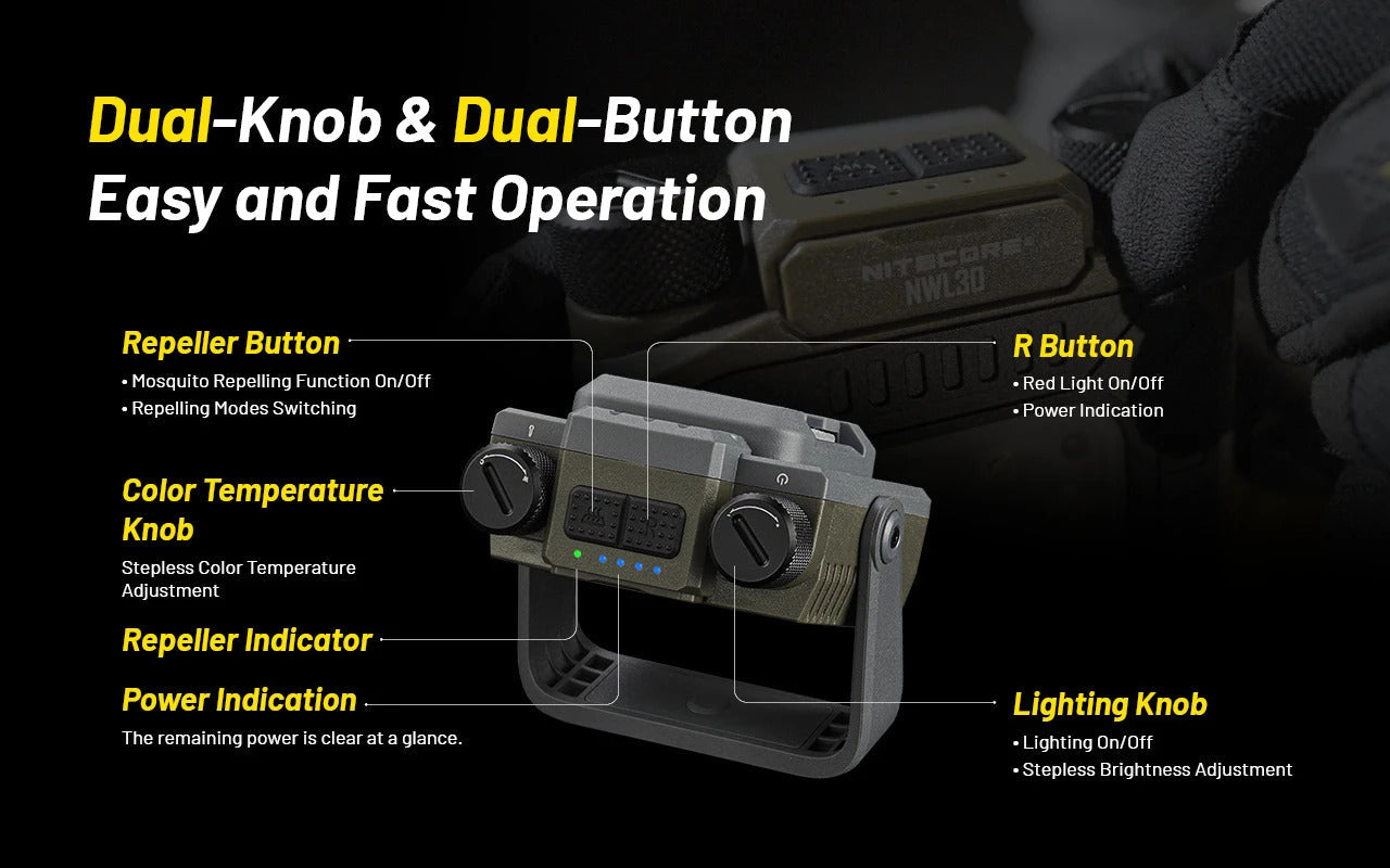 Nitecore NWL30 3-in-1 Outdoor Lantern & Mosquito Repeller