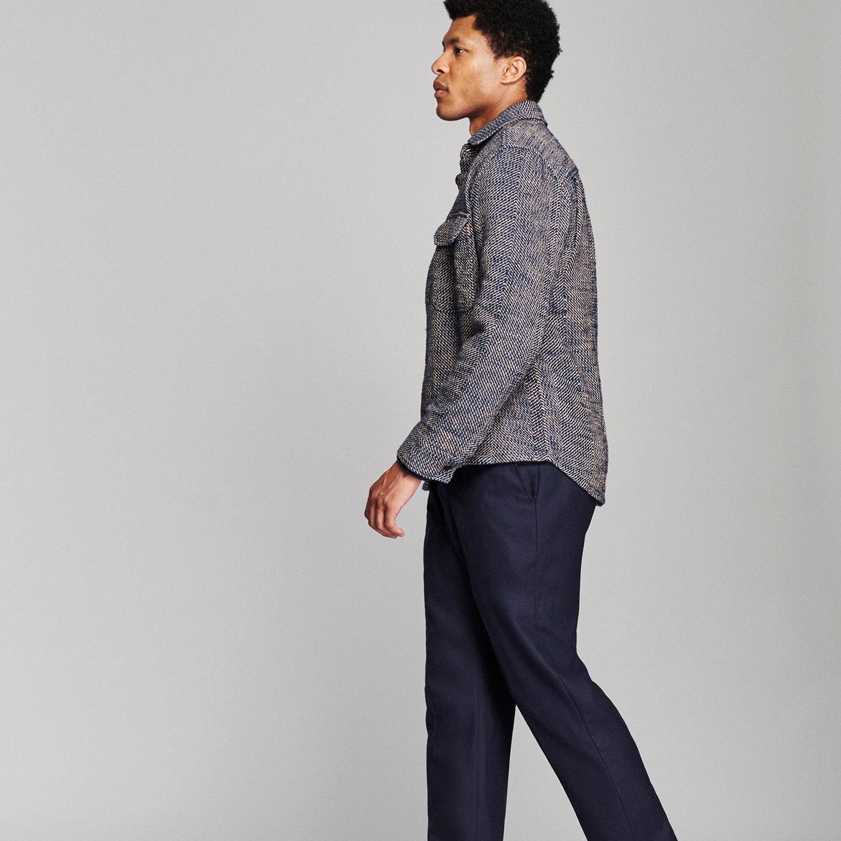 Billy Reid Herringbone CPO Overshirt