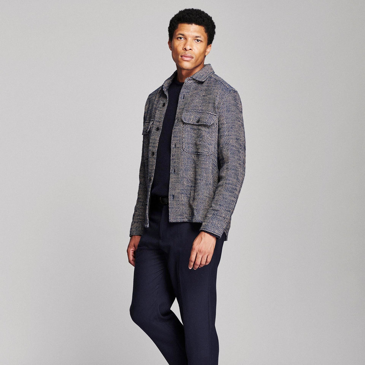 Billy Reid Herringbone CPO Overshirt