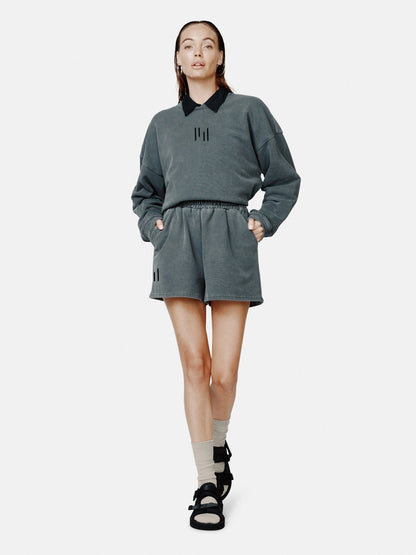 Holden Oversized French Terry Crew BLACK