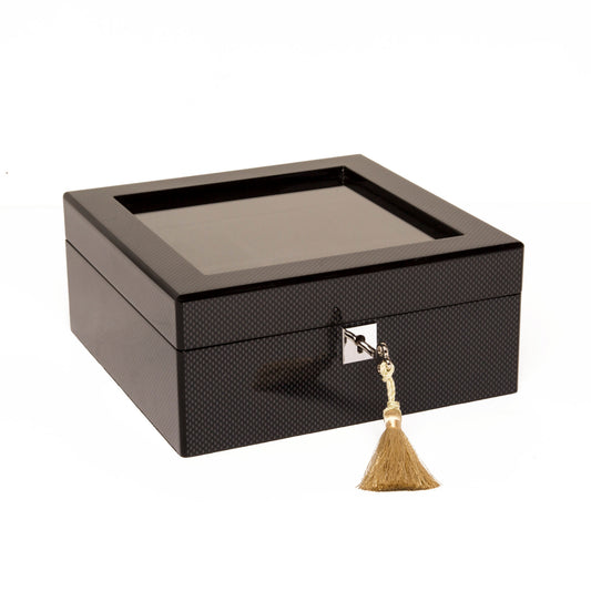Carbon Fiber 6-Slot Watch Box Default Title