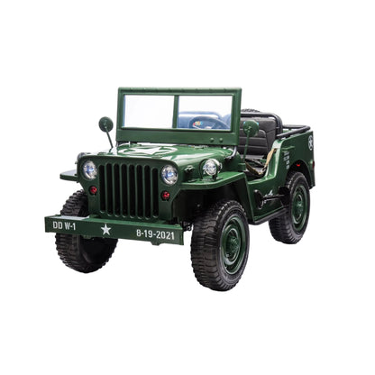 Freddo Toys 24V Freddo Military Willy Truck 3 Seater Electric Ride on