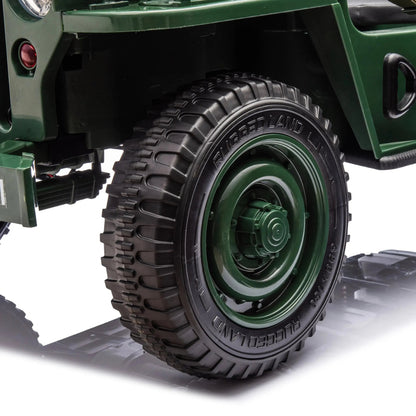 Freddo Toys 24V Freddo Military Willy Truck 3 Seater Electric Ride on
