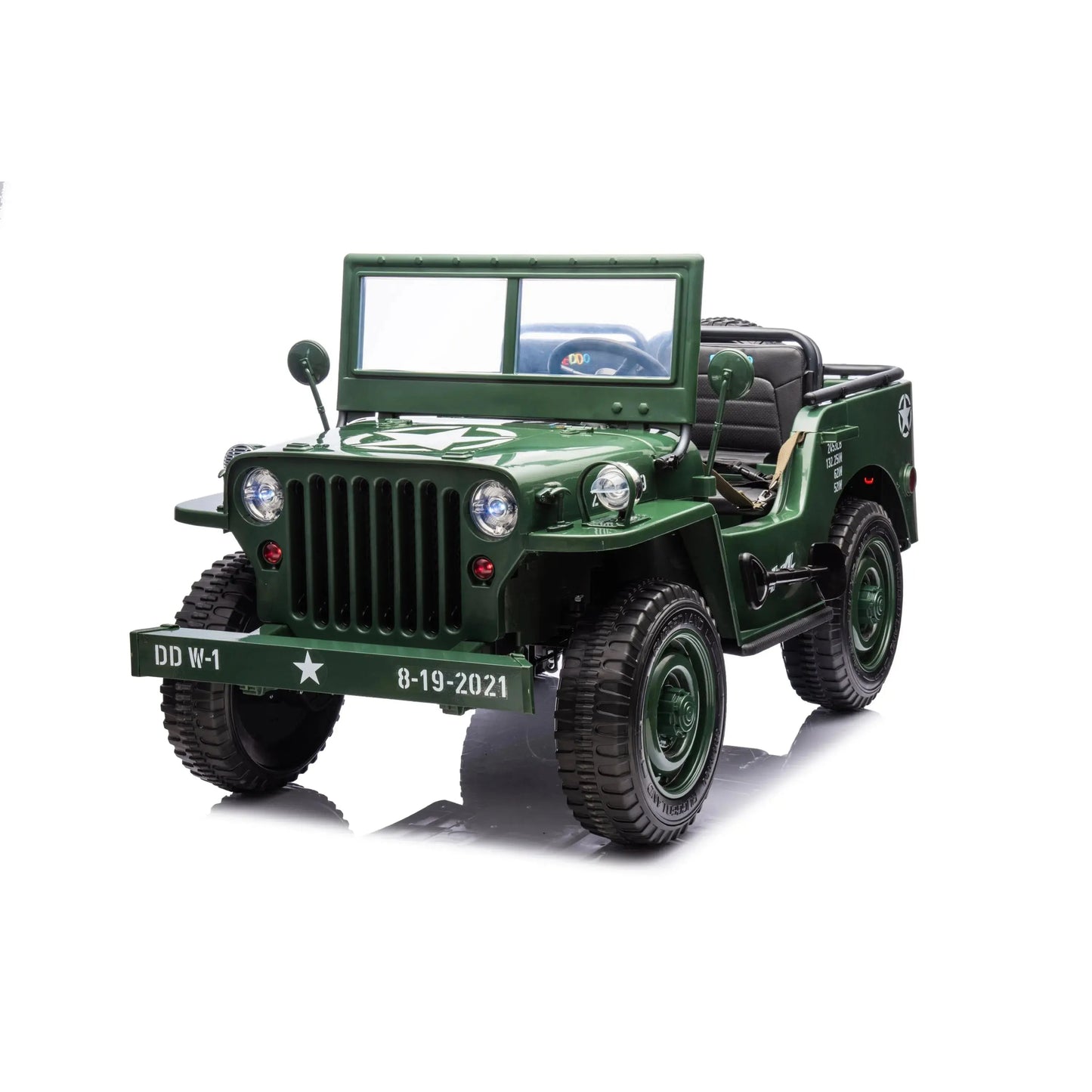 Freddo Toys 24V Freddo Military Willy Truck 3 Seater Electric Ride on