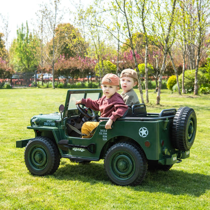 Freddo Toys 24V Freddo Military Willy Truck 3 Seater Electric Ride on