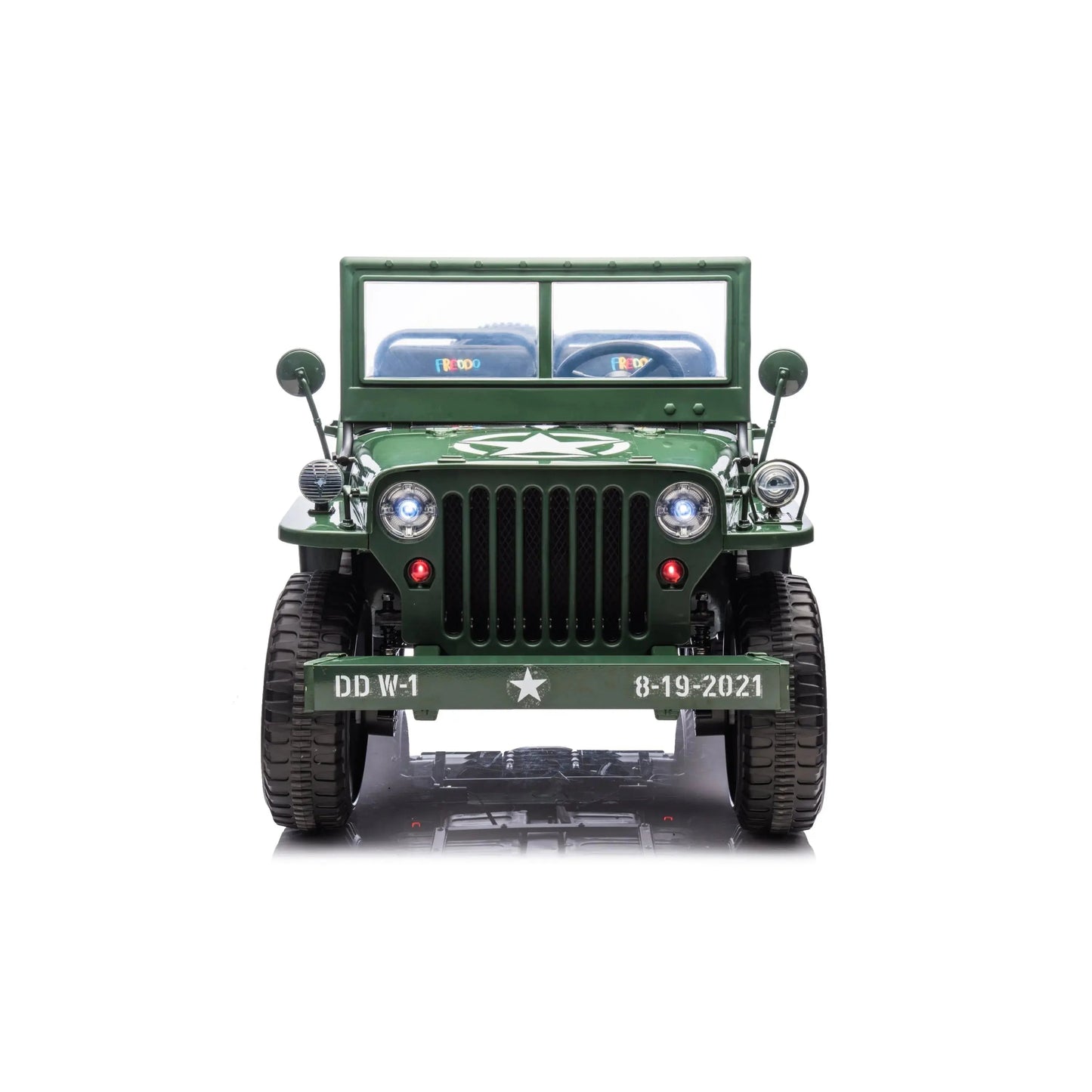 Freddo Toys 24V Freddo Military Willy Truck 3 Seater Electric Ride on
