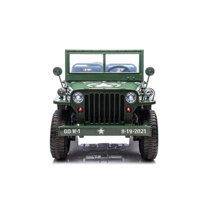 Freddo Toys 24V Freddo Military Willy Truck 3 Seater Electric Ride on