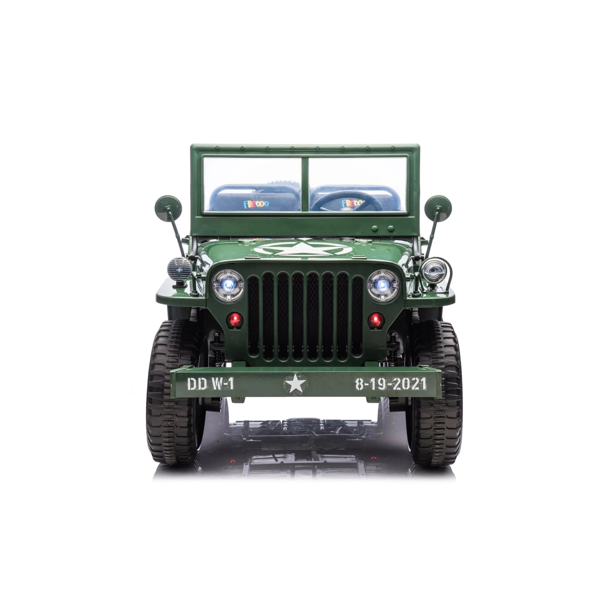 Freddo Toys 24V Freddo Military Willy Truck 3 Seater Electric Ride on