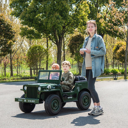 Freddo Toys 24V Freddo Military Willy Truck 3 Seater Electric Ride on