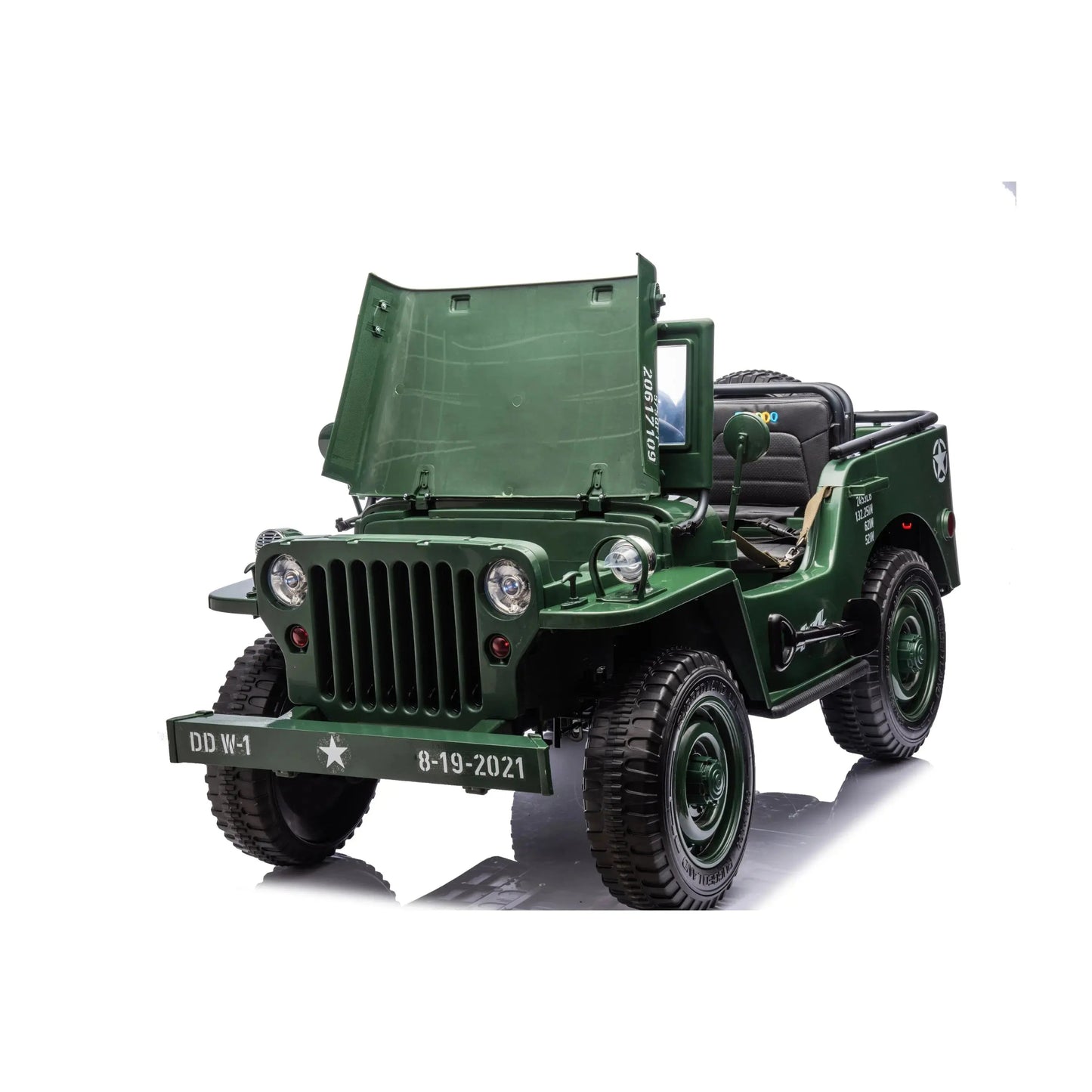 Freddo Toys 24V Freddo Military Willy Truck 3 Seater Electric Ride on