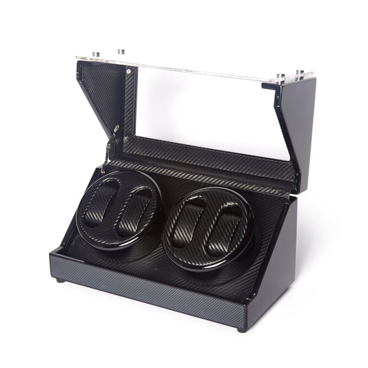 Carbon Fiber 4-Slot Watch Winder