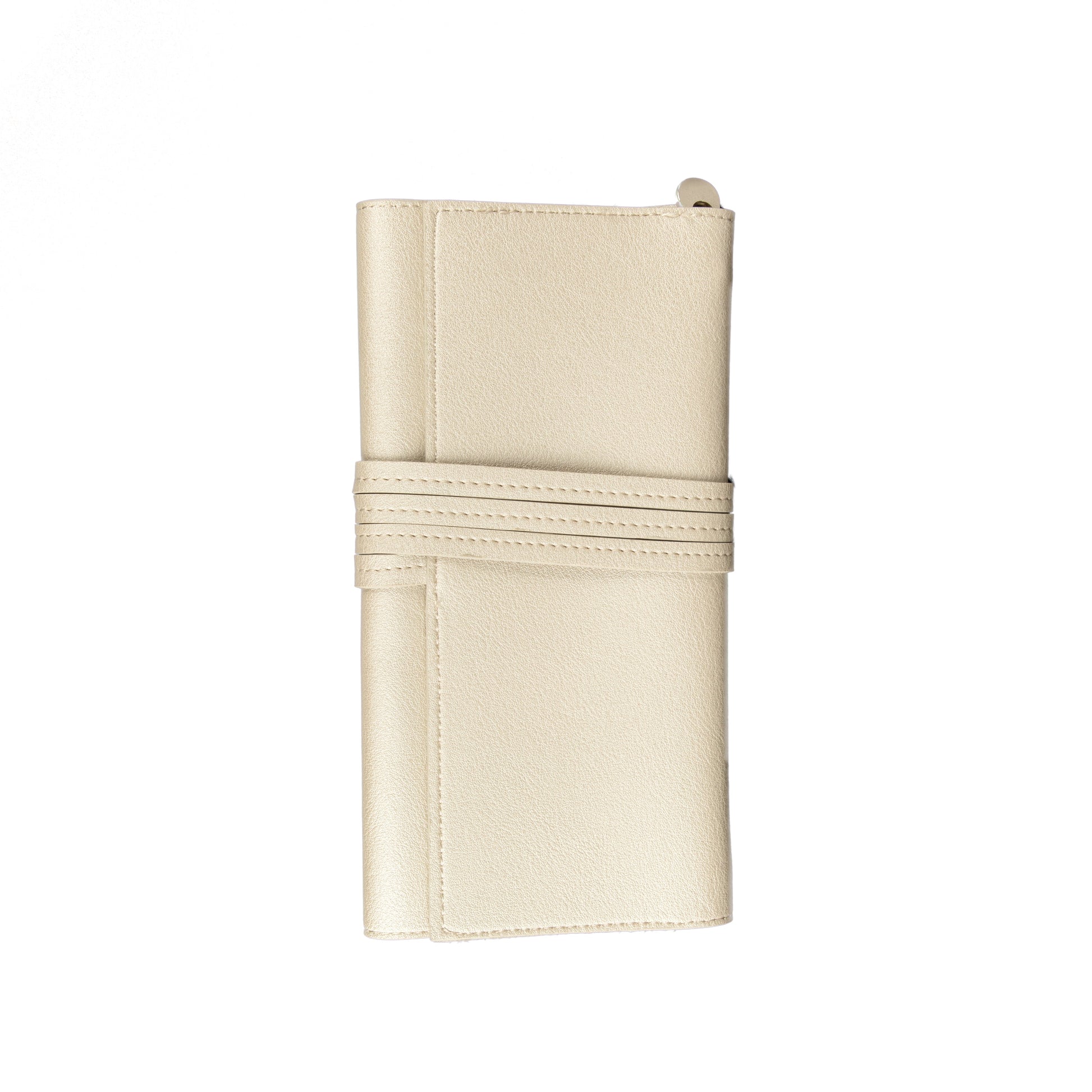 Abby Travel Jewelry Roll Pearl White